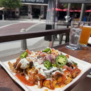 Short rib nachos - SUB fries.