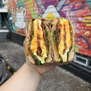 Speecy spicy breakfast sandwich