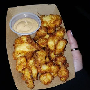 Sriracha dipping sauce.