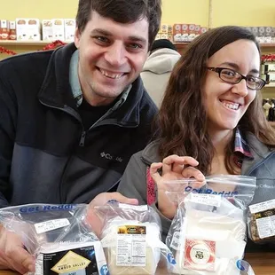 Cheese makes this couple very happy