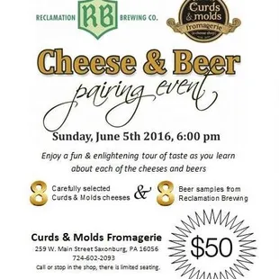 Events are a big part of Curds &amp; Molds