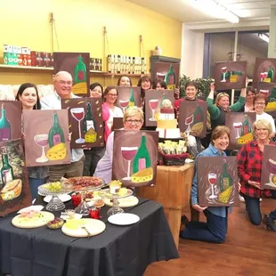 Cheese, Wine &amp; Paint Night