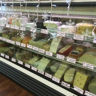 The display case with 57 cheeses!