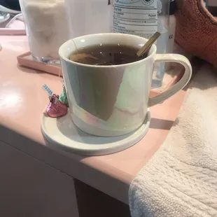 They even offer you beverages!