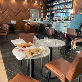 Dirty food tables and dirty floors. 9/17/21