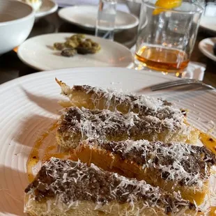 Mushroom toast with honey!!!