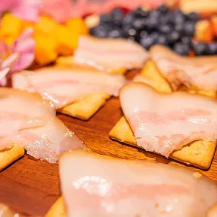 a variety of snacks