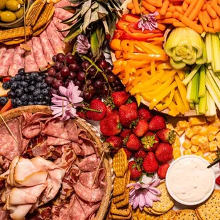 a platter of food