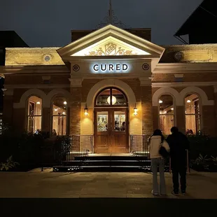 The front of the restaurant