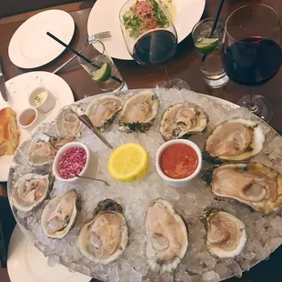Gulf Oysters with Thai chili  cocktail sauce