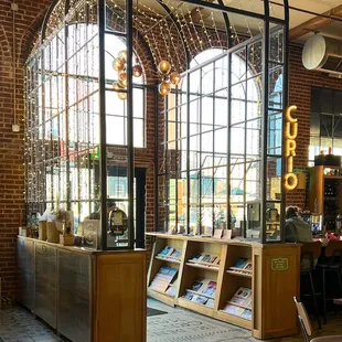 the interior of a restaurant