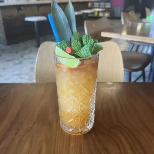 Girls Just Wanna- charanda rum, batavia arrack, tamarind, pineapple, chili and lime. Soooo tasty!