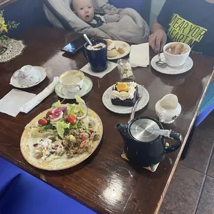 Fudgy Orange brownie Chestnut tea