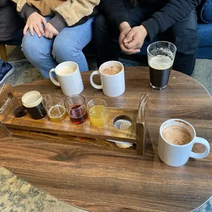 We came for coffee...but decided beer flight was needed to try as well
