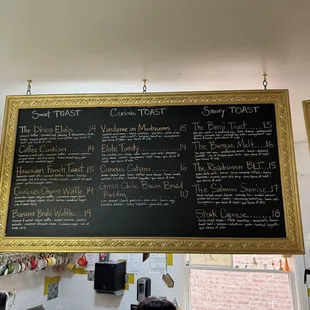 Toast options.