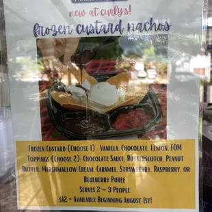 Frozen custard nachos