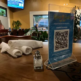 Love a paperless menu