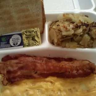 Bacon platter is delicious