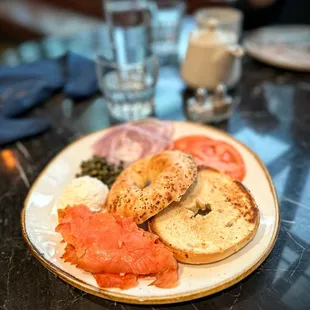 a plate of food on a table