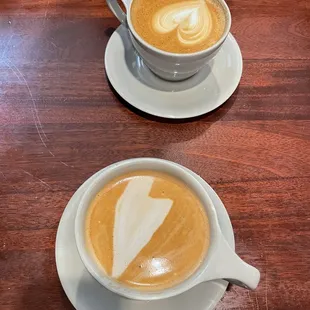 Mocha and cappuccino