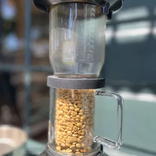 corn in a blender