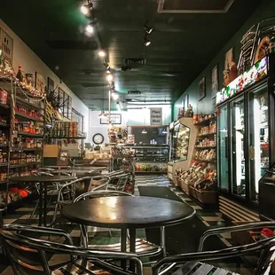 the interior of the restaurant
