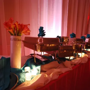 Buffet set up done by Current Events