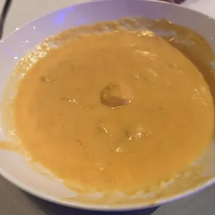 Lobster Bisque looking very boring but very good.