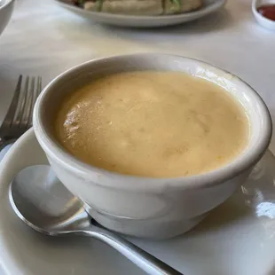 Signature Salad with Cup of Bisque Soup Lunch Crab and Lobster Bisque Lunch