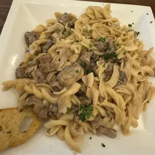 Beef stroganoff