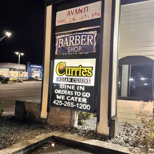 a sign for a barber shop
