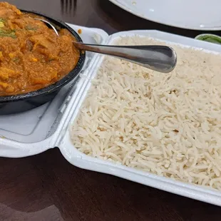 Special Curry Chicken with side of Basmati Rice