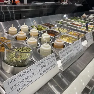 Impossible to get alllllll the ingredient options in one photo