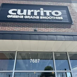 the front of the store