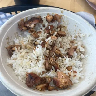 White Rice and Grilled Chicken