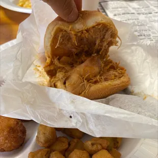 Pull bbq chicken