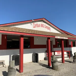 the front of the building