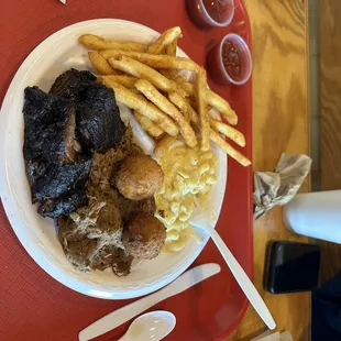 Burnt end brisket platter