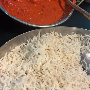 Chicken Masala and rice