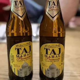 two bottles of thai beer