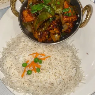 Chilli Chicken (or Paneer)