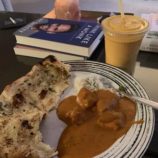 Butter Chicken mango Lassi