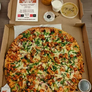 Naan Tikka Masala Pizza