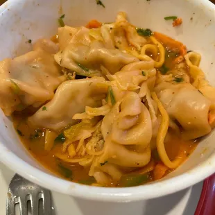 Chicken momo soup- amazing