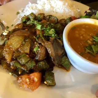 Jaipuri Masala Bhindi Lunch