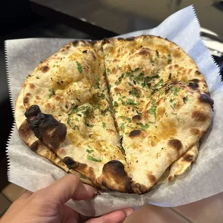 Garlic and Basil Naan