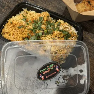 a meal in a plastic container