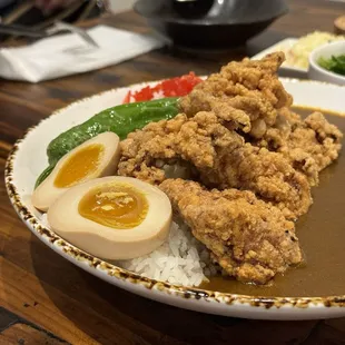 Chicken karage curry