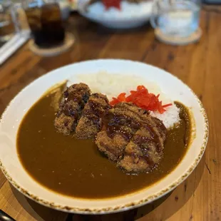 Menchi Katsu Curry
