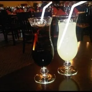 When you order a soda you get this glass with ice and poor in your own soda out of a can &quot;/